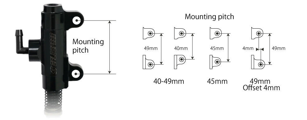 Rear brake master cylinder